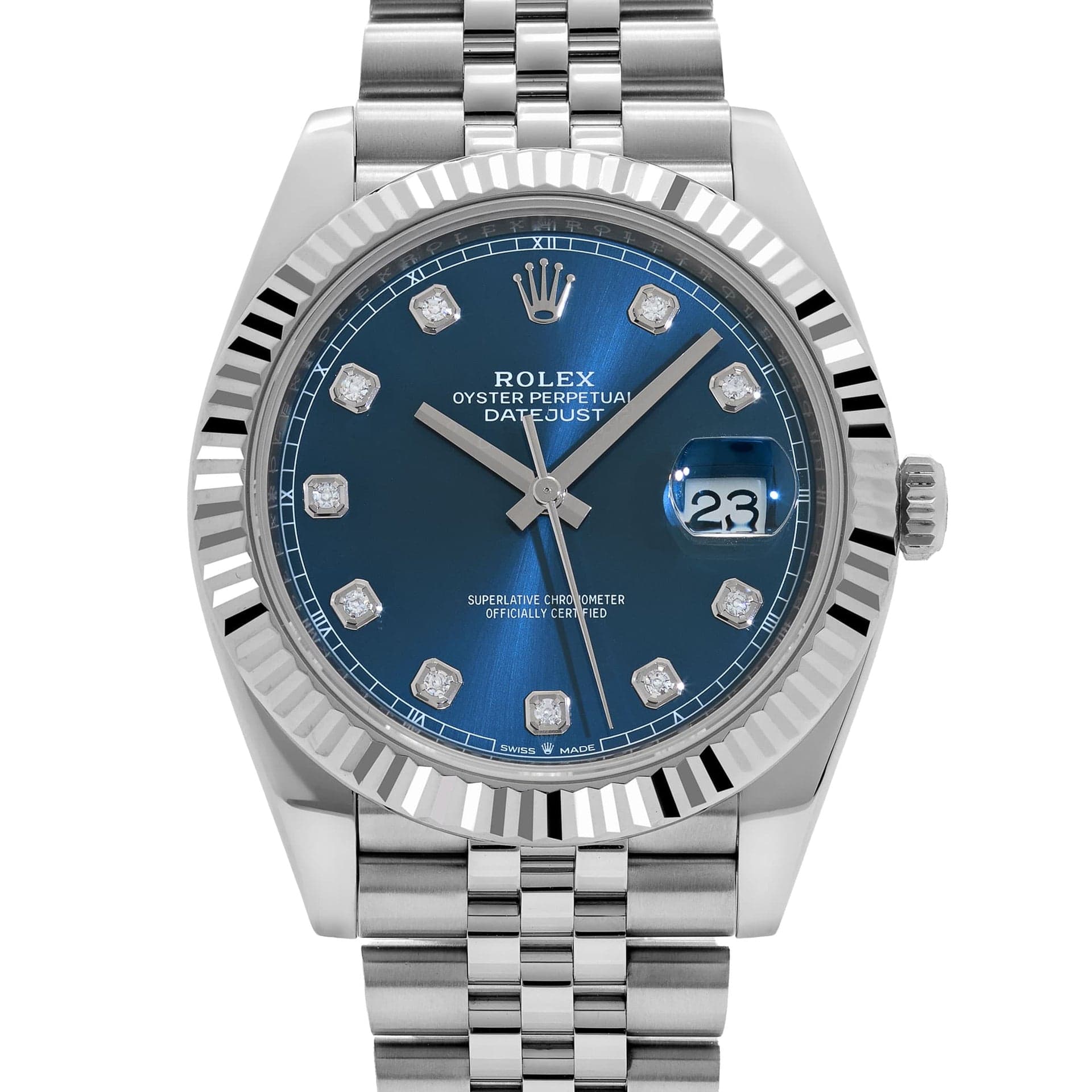 Rolex Datejust 41 126334 Stainless Steel Blue Diamond Dial Jubilee (2026)
