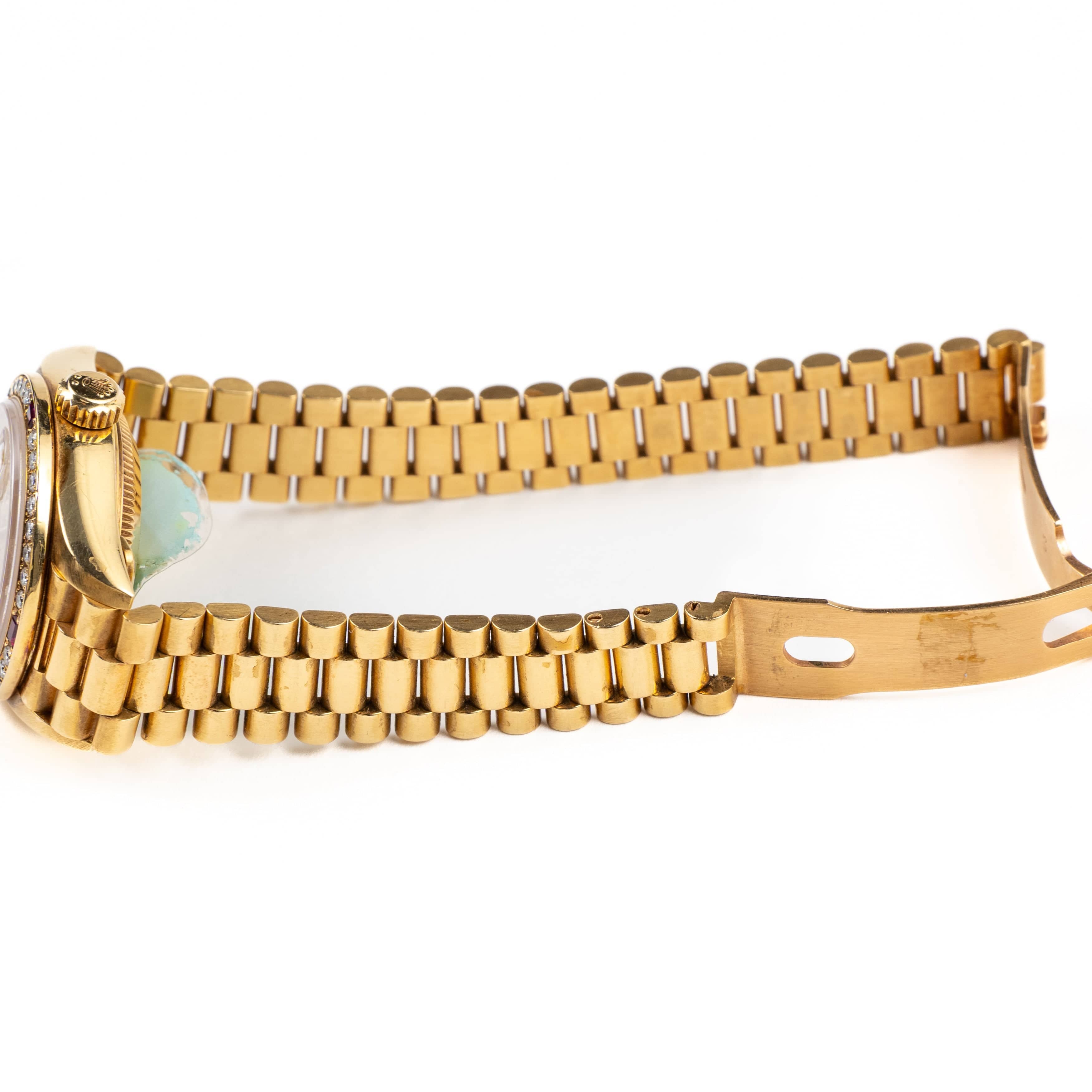 Rolex Datejust 79068 'Ladies' Yellow Gold Diamond Ruby Dial and Bezel (1995)