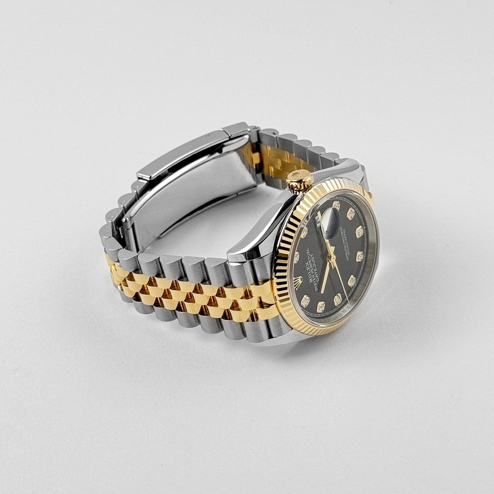 Rolex Datejust36 126233 Stainless Steel Yellow Gold Black Diamond Dial Jubilee (2024)