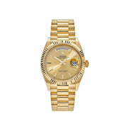 Luxury Watch Rolex Day-Date 36 Yellow Gold Champagne Dial 128238 Wrist Aficionado