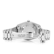 Rolex Day-Date 228206 40 Platinum Ice Blue Diagonal Motif Dial