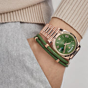 Rolex Day-Date 228235 Rose Gold Olive Green Dial (2023)