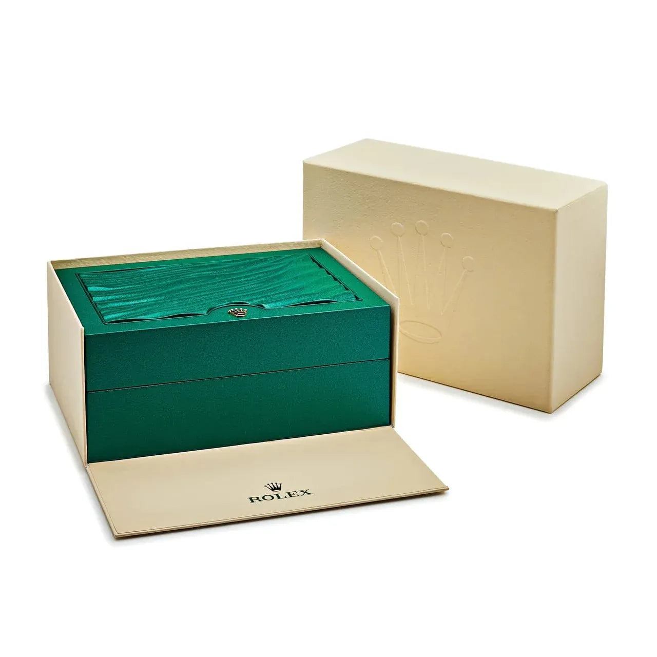 Rolex Day-Date 36 128235 Rose Gold Blue-Green Baguette Marker Dial