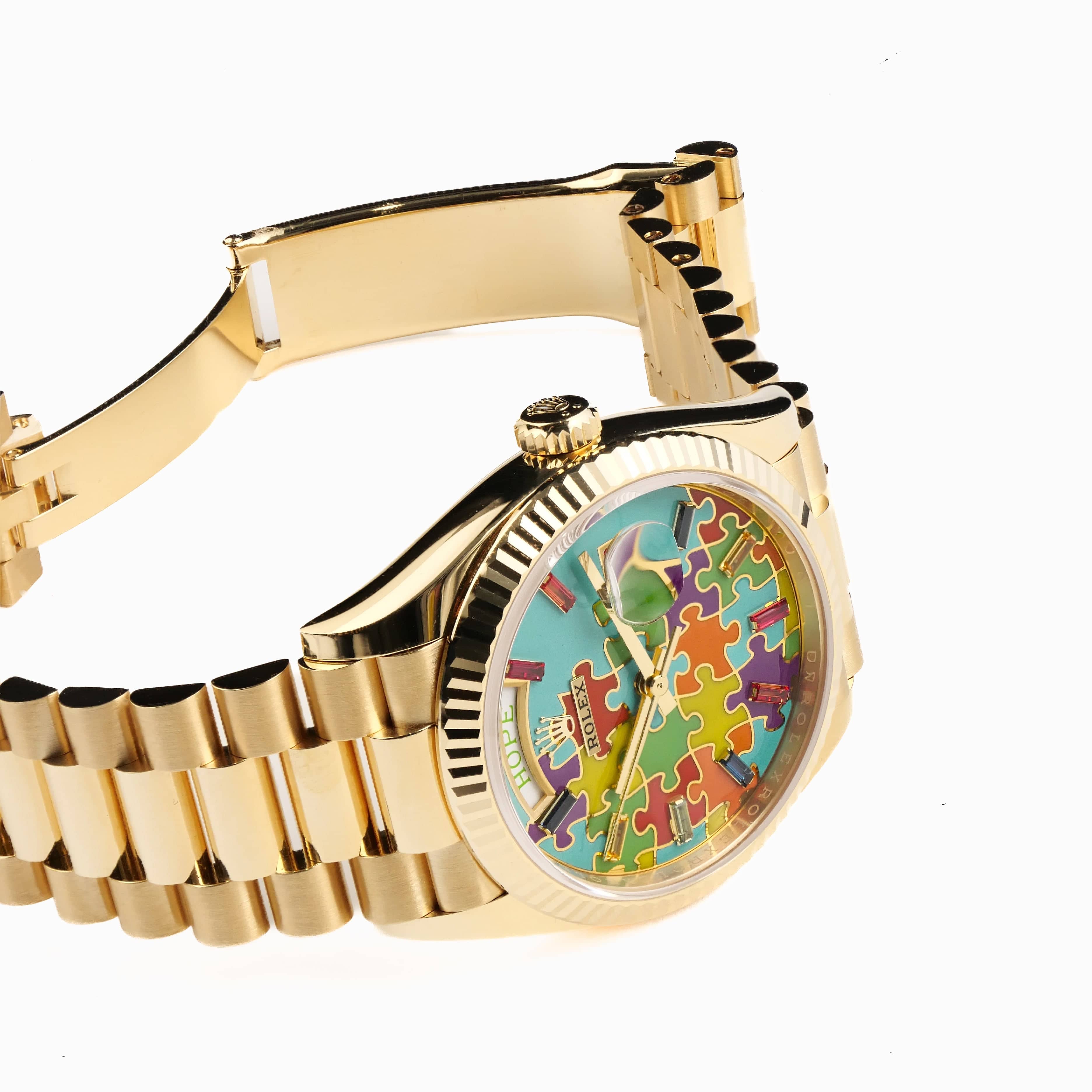 Rolex Day-Date 36 128238 'Emoji Puzzle' Yellow Gold (2025)
