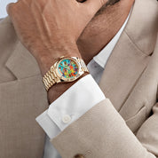 Rolex Day-Date 36 128238 'Emoji Puzzle' Yellow Gold