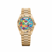 Rolex Day-Date 36 128238 'Emoji Puzzle' Yellow Gold