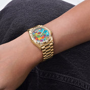 Rolex Day-Date 36 128238 'Emoji Puzzle' Yellow Gold