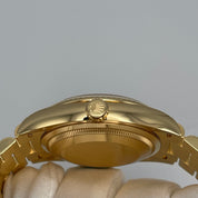 Luxury Watch Rolex Day-Date 36 Yellow Gold Champagne Diamond Dial 128238 Wrist Aficionado