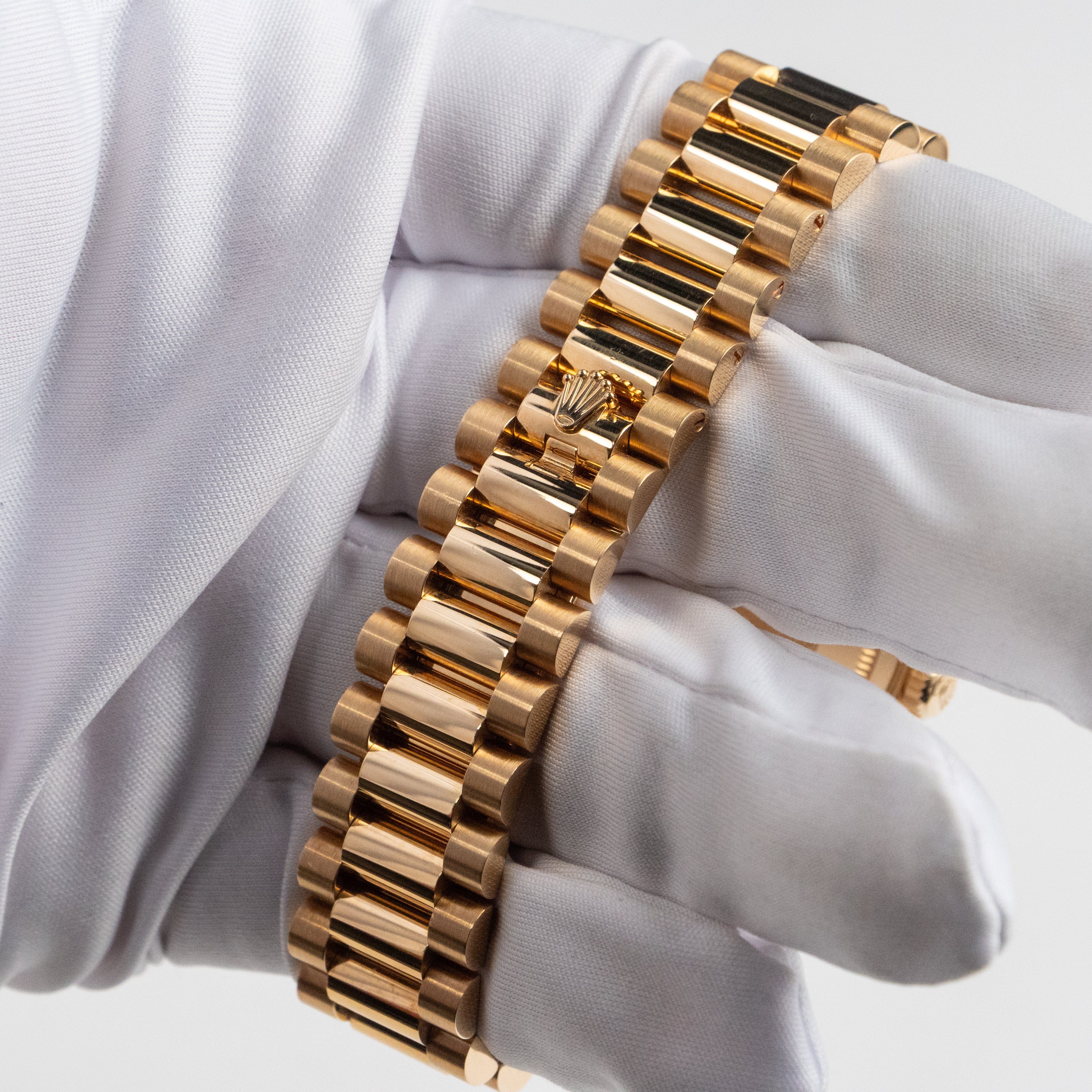 Rolex Day-Date 36 128238 Yellow Gold Green Diamond Baguette Dial (2025)