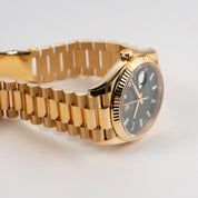 Rolex Day-Date 36 128238 Yellow Gold Green Diamond Baguette Dial (2025)