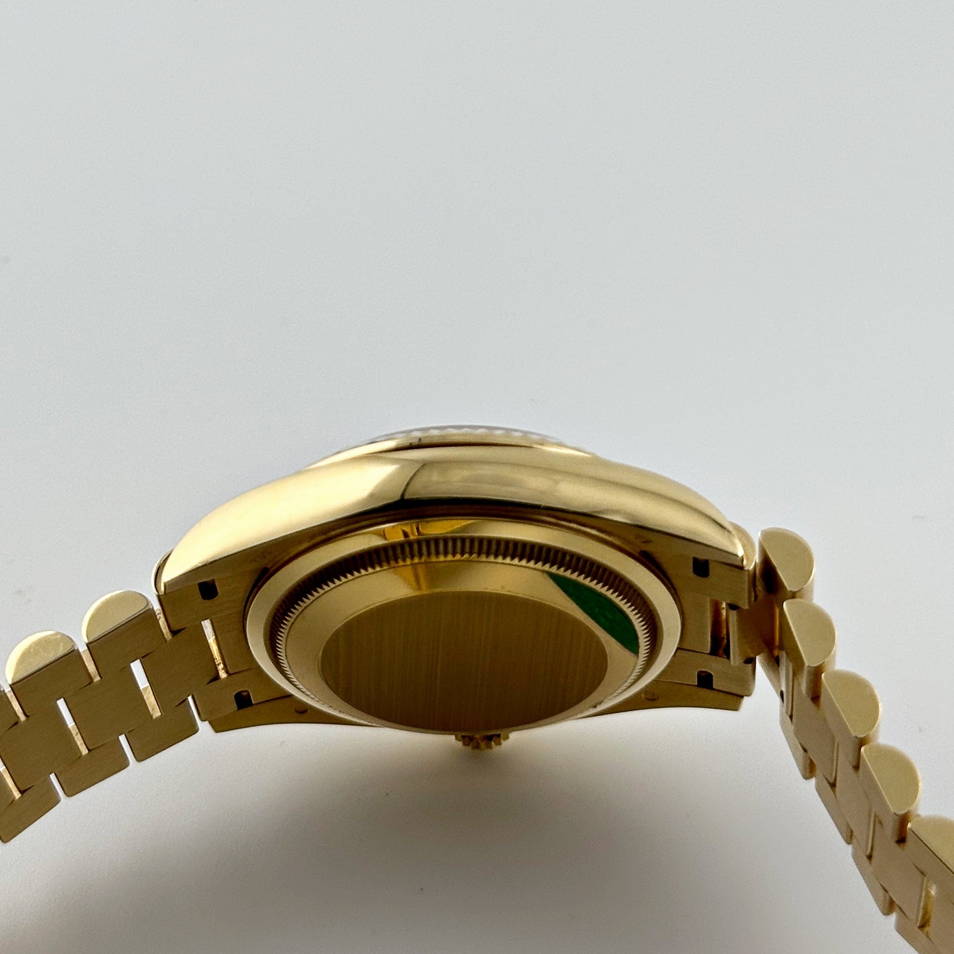 Rolex Day-Date 36 128238 Yellow Gold Green Diamond Dial (2025)