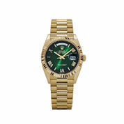 Rolex Day-Date 36 128238 Yellow Gold Green Ombre Roman Numeral Dial (2024)