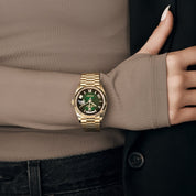 Rolex Day-Date 36 128238 Yellow Gold Green Ombre Roman Numeral Dial (2025)