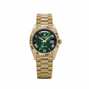 Rolex Day-Date 36 128238 Yellow Gold Green Ombre Roman Numeral Dial (2025)
