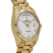 Rolex Day-Date 36 128238 Yellow Gold White Roman Numerals Dial
