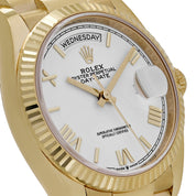 Rolex Day-Date 36 128238 Yellow Gold White Roman Numerals Dial