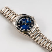 Rolex Day-Date 36 128239 White Gold Blue Ombre Diamond Dial (2023)