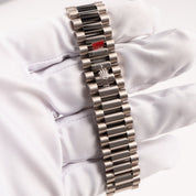 Rolex Day-Date 36 128239 White Gold Pink Opal Diamond Roman Numerals Dial (2025)