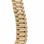 Rolex Day-Date 36 128398TBR Yellow Gold Carnelian Diamond Roman Numerals Dial Diamond Bezel