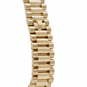 Rolex Day-Date 36 128348RBR Yellow Gold Carnelian Diamond Roman Numerals Dial Diamond Bezel