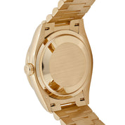 Rolex Day-Date 36 128398TBR Yellow Gold Carnelian Diamond Dial Diamond Bezel President (2025)