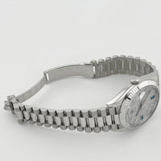 Rolex Day-Date 228236 Platinum Pavé Diamond Dial (2023)
