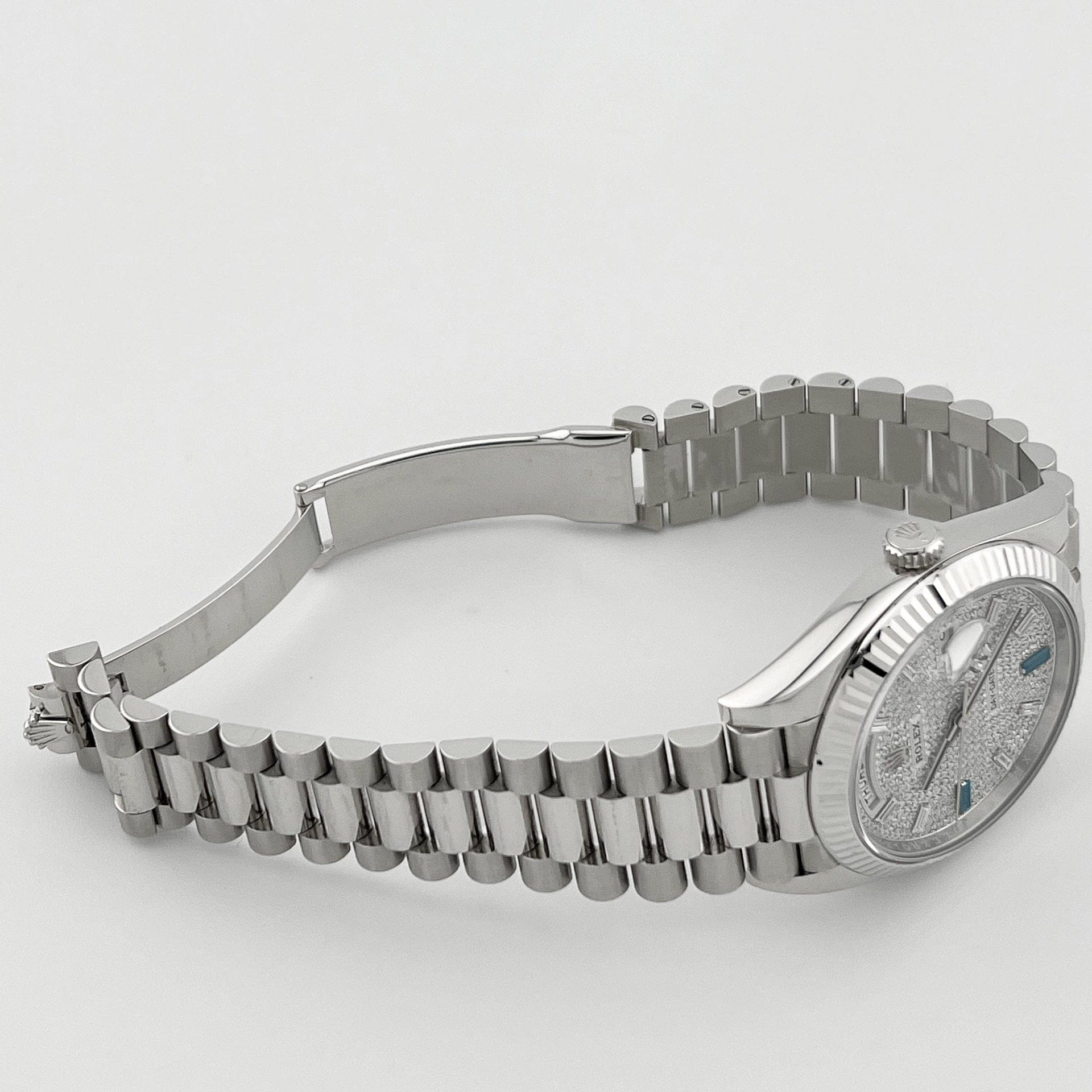 Rolex Day-Date 228236 Platinum Pavé Diamond Dial (2023)