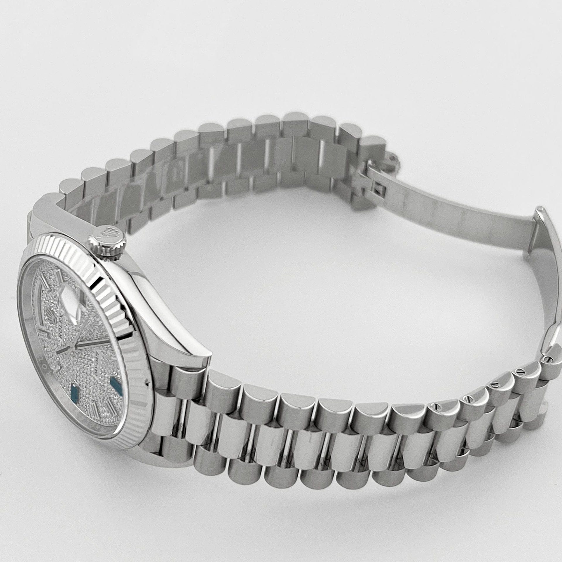 Rolex Day-Date 228236 Platinum Pavé Diamond Dial (2023)