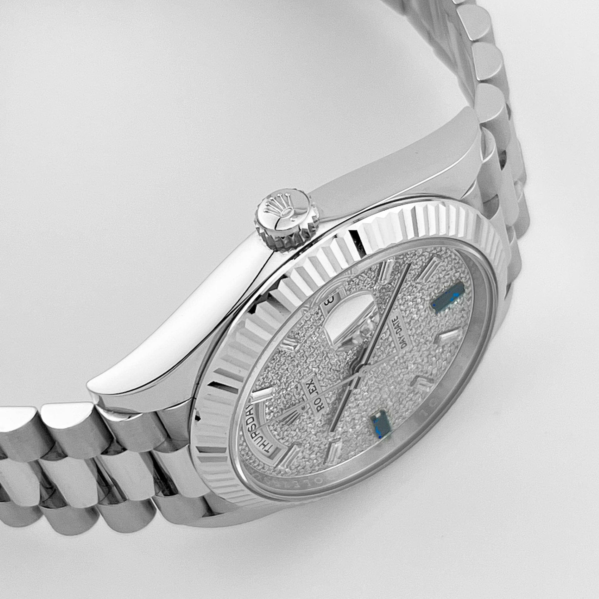 Rolex Day-Date 228236 Platinum Pavé Diamond Dial (2023)