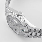 Rolex Day-Date 228236 Platinum Pavé Diamond Dial (2023)