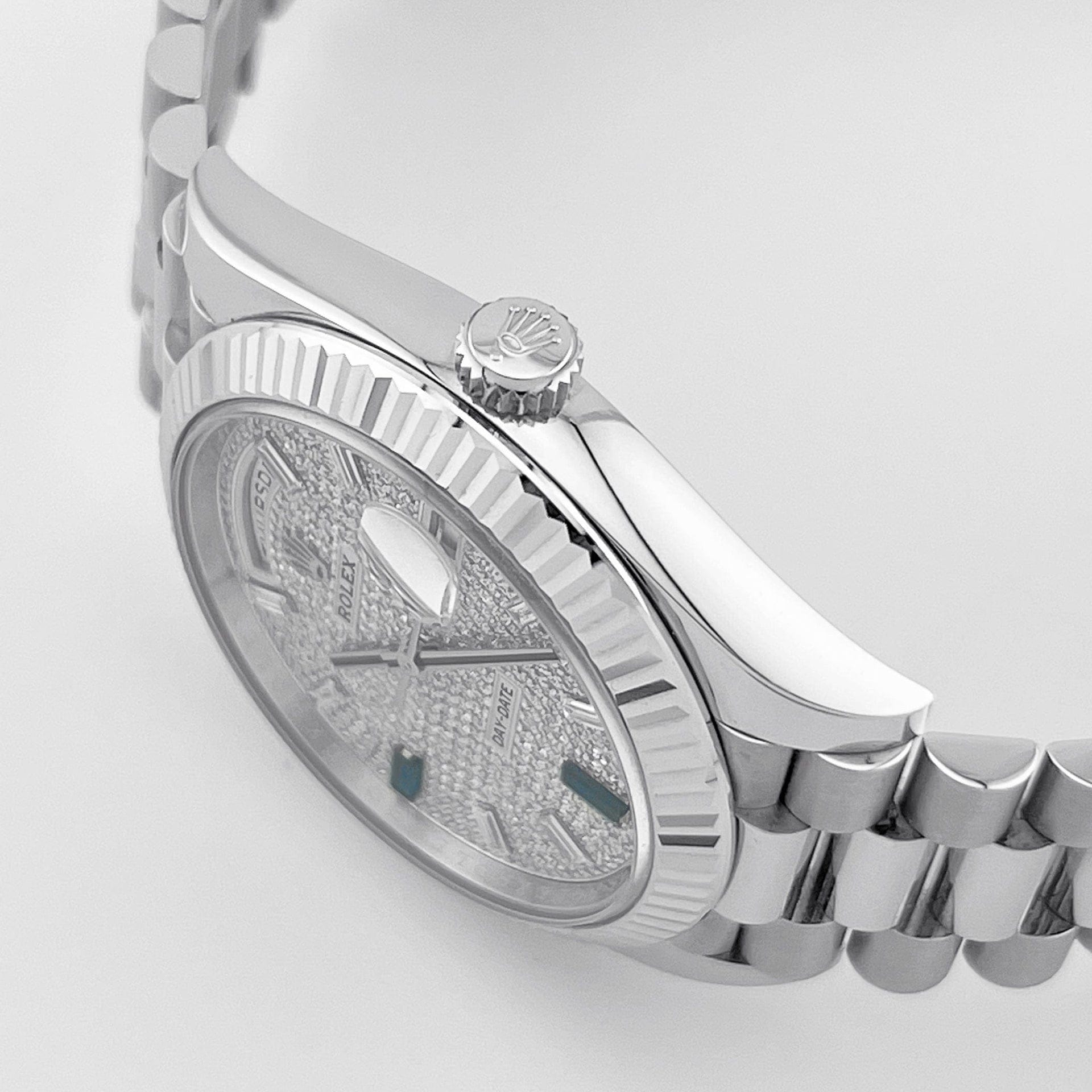 Rolex Day-Date 228236 Platinum Pavé Diamond Dial (2023)
