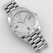 Rolex Day-Date 40 228236 Platinum Diamond Sapphire Dial President (2023)