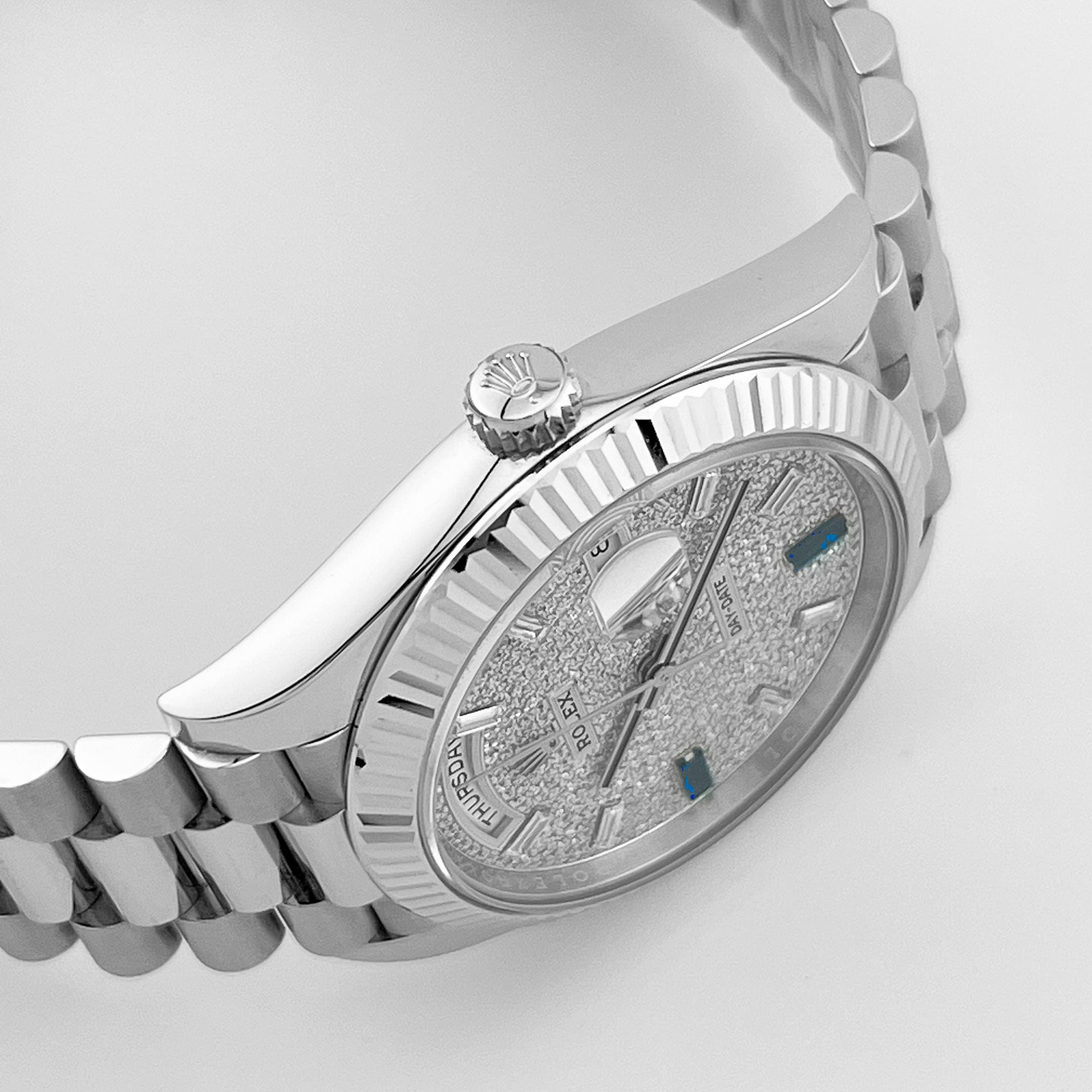 Rolex Day-Date 40 228236 Platinum Diamond Sapphire Dial President (2023)