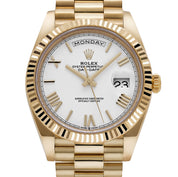 Rolex Day-Date 40 228238 Yellow Gold White Roman Numerals Dial (2021)