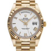 Rolex Day-Date 40 228238 Yellow Gold White Roman Numerals Dial (2021)
