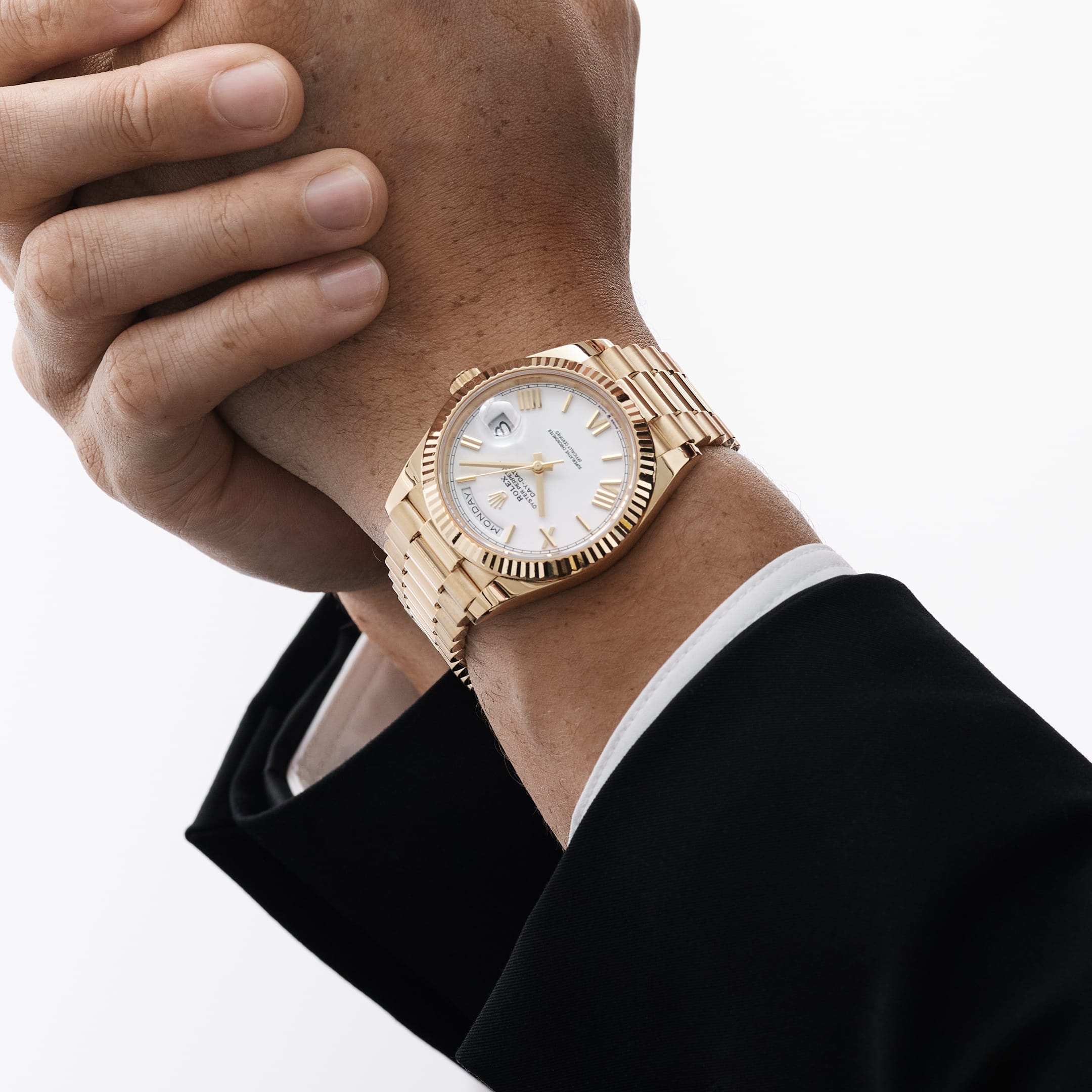 Rolex Day-Date 40 228238 Yellow Gold White Roman Numerals Dial (2021)