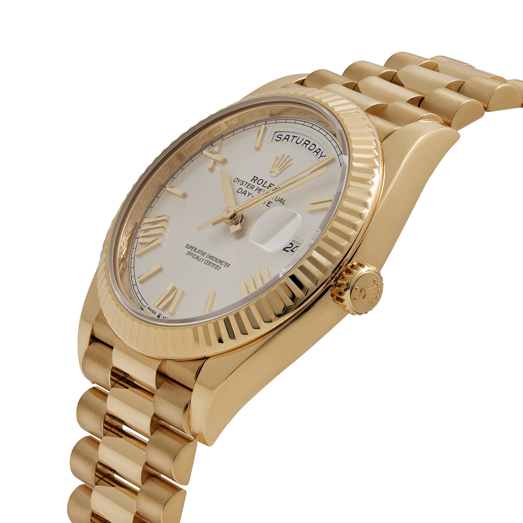Rolex Day-Date 40 228238 Yellow Gold White Roman Numerals Dial (2025)