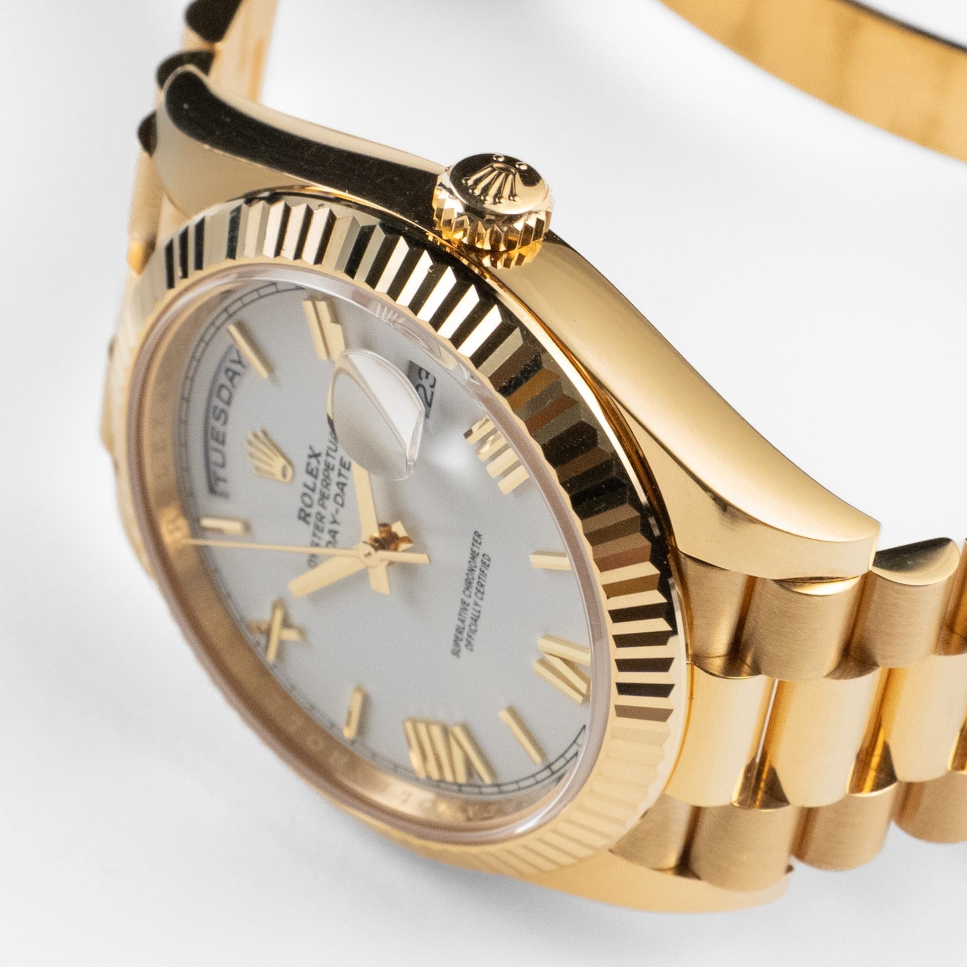 Rolex Day-Date 40 228238 Yellow Gold White Roman Numerals Dial (2025)