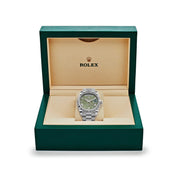 Luxury Watch Rolex Day-Date 40 White Gold Olive Dial 228239 (2022) Wrist Aficionado