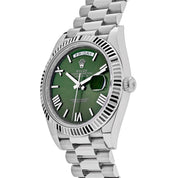 Luxury Watch Rolex Day-Date 40 White Gold Olive Dial 228239 (2022) Wrist Aficionado