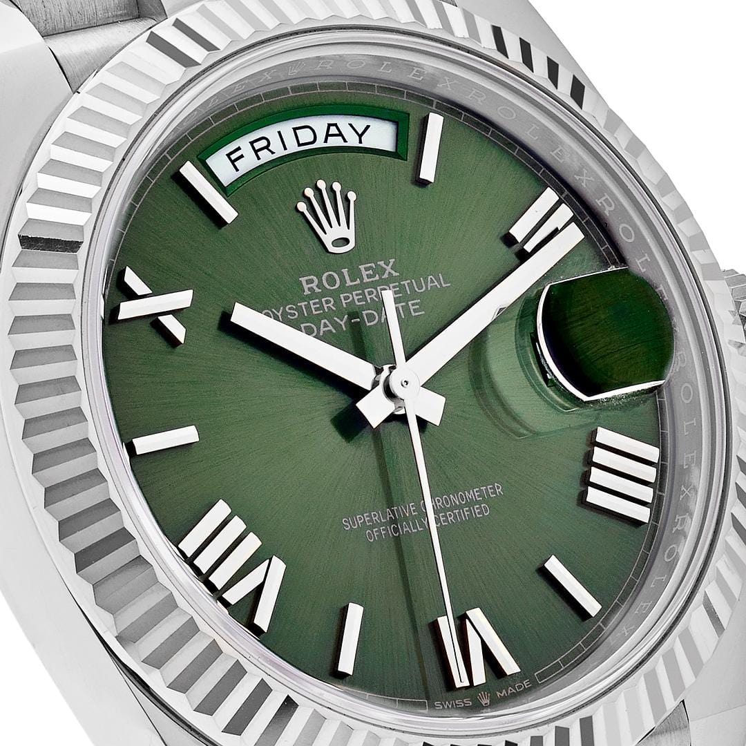 Rolex Day-Date 40 228239 White Gold Olive Dial (2022)