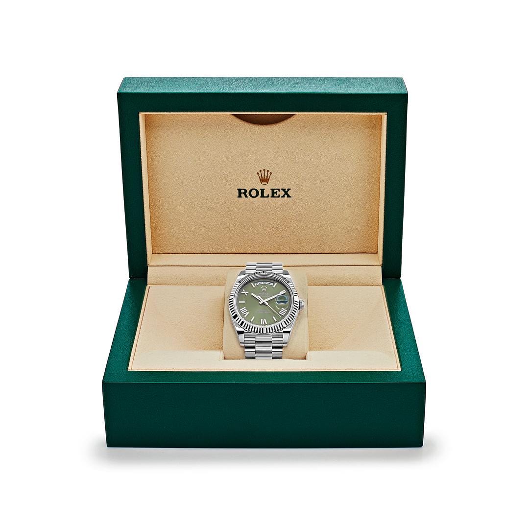 Rolex Day-Date 40 228239 White Gold Olive Dial (2022)