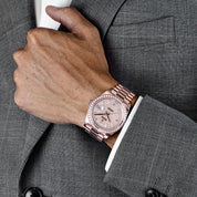 Rolex Day-Date 40 228345RBR Rose Gold Diamond Dial Diamond Bezel (2021)