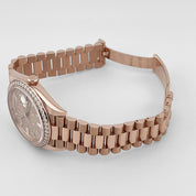 Rolex Day-Date 40 228345RBR Rose Gold Diamond-Paved Dial Diamond Bezel President (2024)
