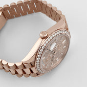 Rolex Day-Date 40 228345RBR Rose Gold Diamond-Paved Dial Diamond Bezel President (2024)