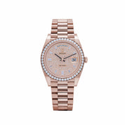 Rolex Day-Date 40 228345RBR Rose Gold Diamond-Paved Dial Diamond Bezel President (2024)