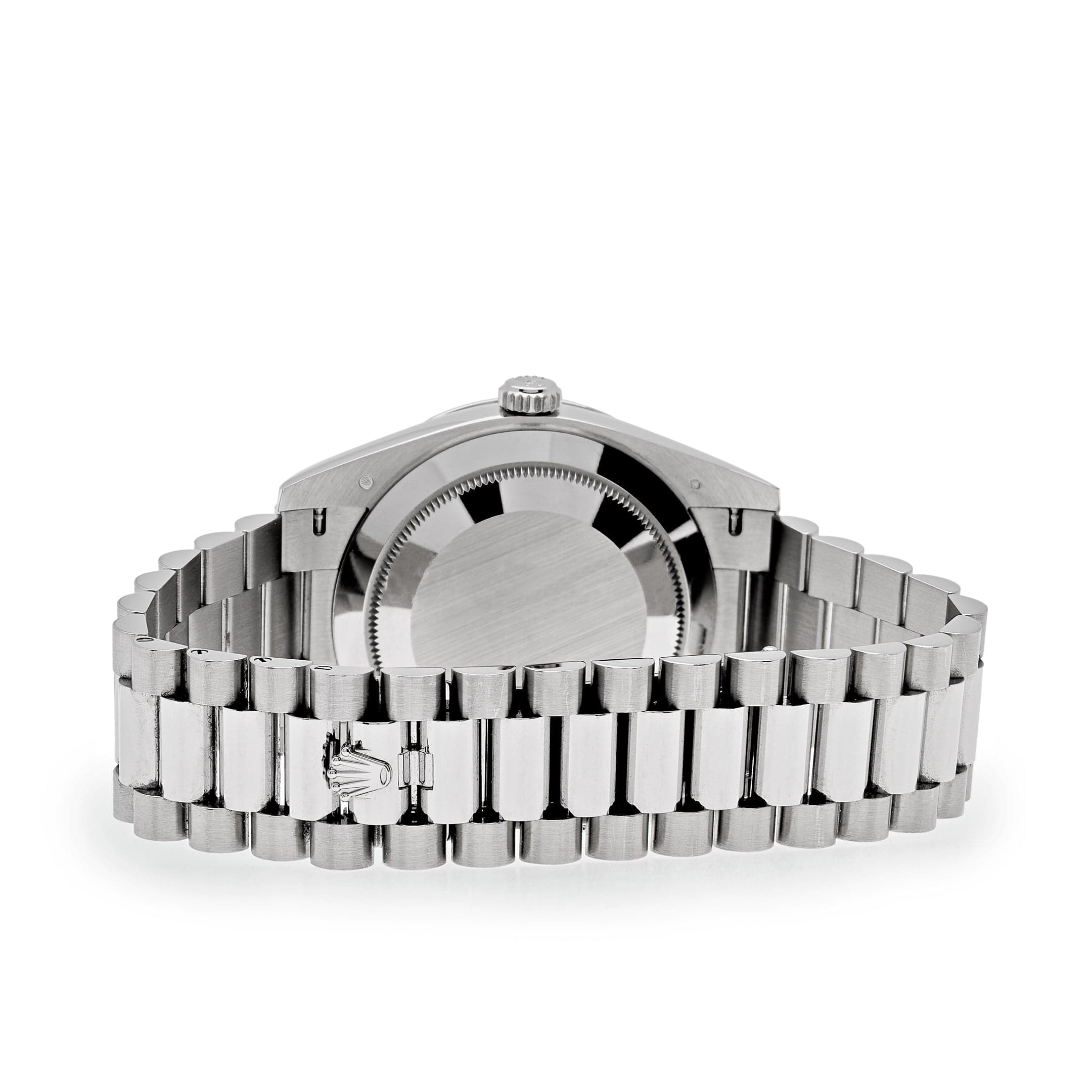Rolex Day-Date 40 228349RBR White Gold Black Diamond Baguette Dial Diamond Bezel (2021)