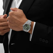 Rolex Day-Date 40 228349RBR White Gold Olive Green Dial Diamond Bezel (2023)