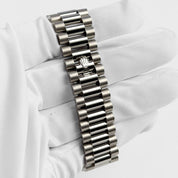 Rolex Day-Date 40 228349RBR White Gold Olive Green Dial Diamond Bezel