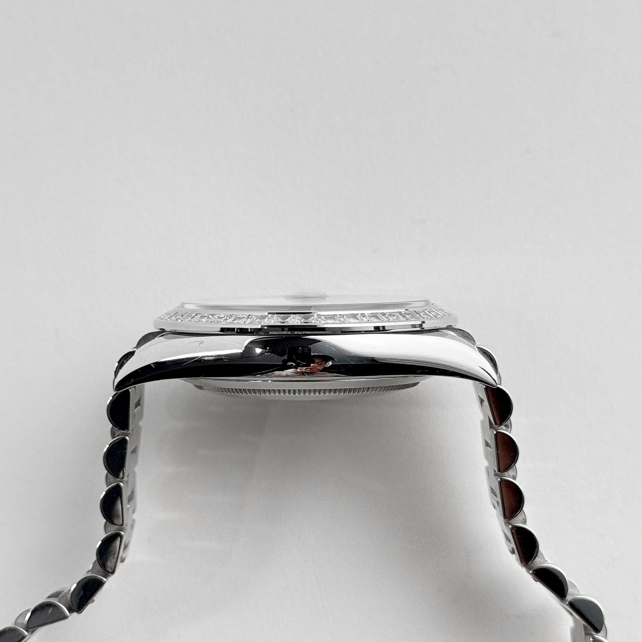 Rolex Day-Date 40 228396TBR Platinum Diamond Bezel Ice Blue Diamond Dial (2017)